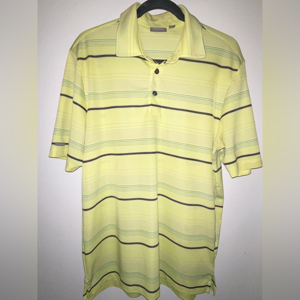Men’s | Polo | Yellow/Stripe | Medium